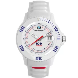 Ice Watch Bmw unisex watch 43mm 000835, white dial, white silicone strap