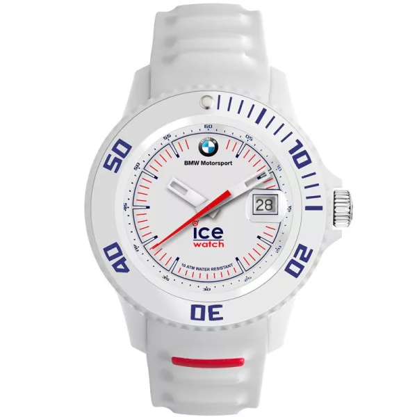 Ice Watch Bmw unisex watch 43mm 000835, white dial, white silicone strap