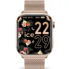 Ice Watch Smart 2.0 women's smart watch 38mm 024562, black dial, rose gold stainless steel strap