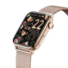 Ice Watch Smart 2.0 women's smart watch 38mm 024562, black dial, rose gold stainless steel strap