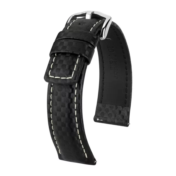 Hirsch Carbon XL watch strap 02592250-2-20