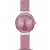 Bering Classic women's watch 10129-909, pink dial, pink silicone strap