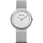 Bering Classic women's watch 10135-0005, silver dial, silver stainless steel strap