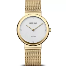 Bering Classic women's watch 10135-334, gold stainless steel strap