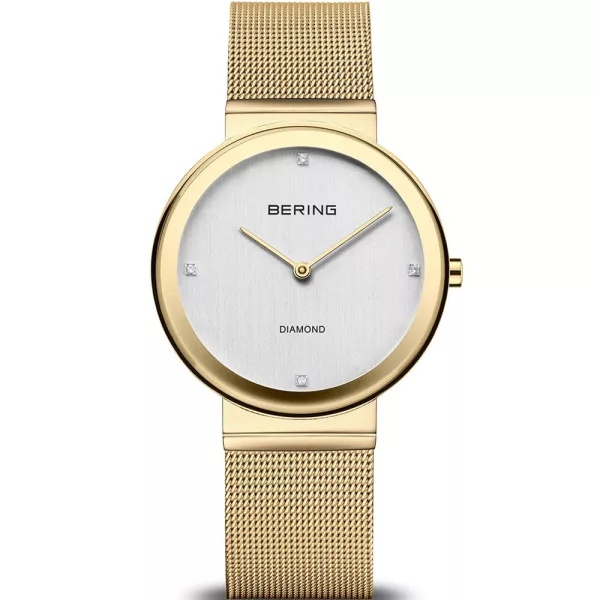 Bering Classic women's watch 10135-334, gold stainless steel strap