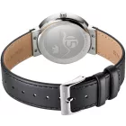 Bering Classic 15th Anniversary women's watch 10135-4025, black dial, black leather strap
