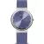 Bering Classic women's watch 10135-908, purple dial, purple stainless steel strap