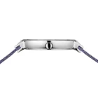 Bering Classic women's watch 10135-908, purple dial, purple stainless steel strap