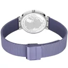 Bering Classic women's watch 10135-908, purple dial, purple stainless steel strap
