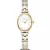 Bering Classic women's watch 11020-714, white dial, gold stainless steel strap