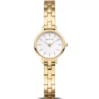 Bering Classic women's watch 11022-734, white dial, gold stainless steel strap