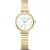 Bering Classic women's watch 11028-934, white dial, gold stainless steel strap
