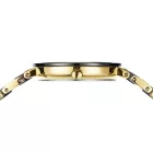 Bering Ceramic women's watch 11429-732, black dial, gold stainless steel strap