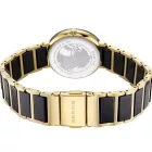 Bering Ceramic women's watch 11429-732, black dial, gold stainless steel strap