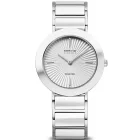 Bering Ceramic women's watch 11435-753, silver stainless steel strap