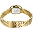 Bering Classic women's watch 12526-732, black dial, gold stainless steel strap
