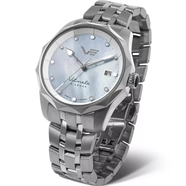 Vostok Europe Vilnelė women's watch VS42-125A755-B, silver stainless steel strap