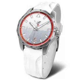 Vostok Europe N1 Rocket Balaton Limited Edition women's watch NH35A-125AS17, silver dial, white silicone strap