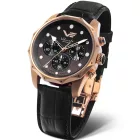 Vostok Europe Vilnelė women's watch JS20-125B751-B, black dial, rose gold stainless steel strap