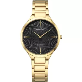 Bering Classic women's watch 15634-732, gold stainless steel strap