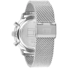 Tommy Hilfiger Legend men's watch TH1710708, black dial, silver stainless steel strap