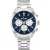 Tommy Hilfiger Hudson men's watch TH1710722, blue dial, silver stainless steel strap