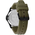 Tommy Hilfiger Bruce men's watch TH1710741, black dial, green silicone strap