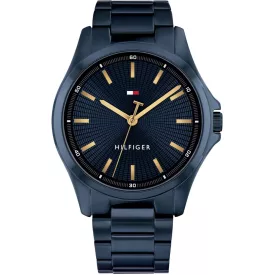 Tommy Hilfiger Bruce men's watch TH1710742, blue dial, blue stainless steel strap