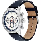 Tommy Hilfiger Kent men's watch TH1710751, silver dial, blue leather strap