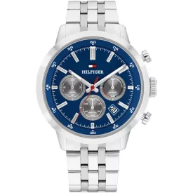 Tommy Hilfiger Kent men's watch TH1710753, blue dial, silver stainless steel strap