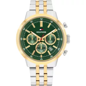 Tommy Hilfiger Kent men's watch TH1710754, green dial, silver stainless steel strap