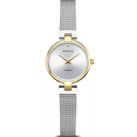 Bering Classic women's watch 17724-010, silver stainless steel strap