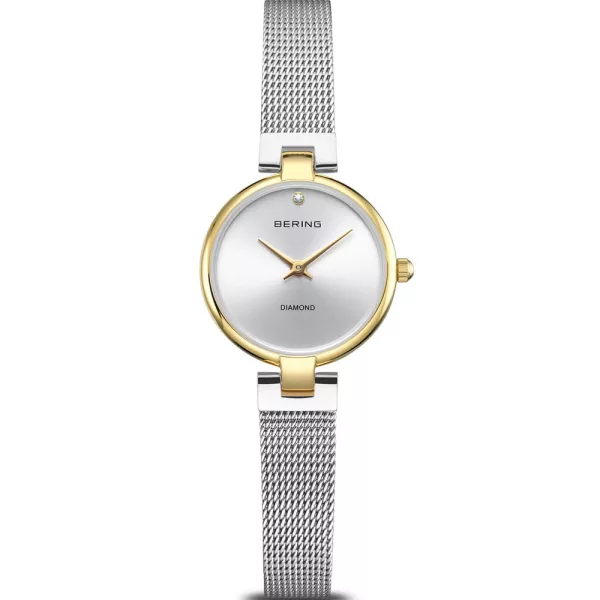 Bering Classic women's watch 17724-010, silver stainless steel strap