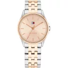 Tommy Hilfiger Jade women's watch TH1782772, rose gold dial, silver stainless steel strap