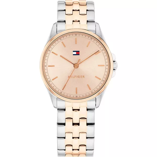 Tommy Hilfiger Jade women's watch TH1782772, rose gold dial, silver stainless steel strap