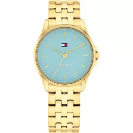 Tommy Hilfiger Jade women's watch TH1782776, green dial, gold stainless steel strap