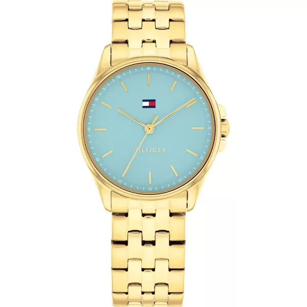 Tommy Hilfiger Jade women's watch TH1782776, green dial, gold stainless steel strap
