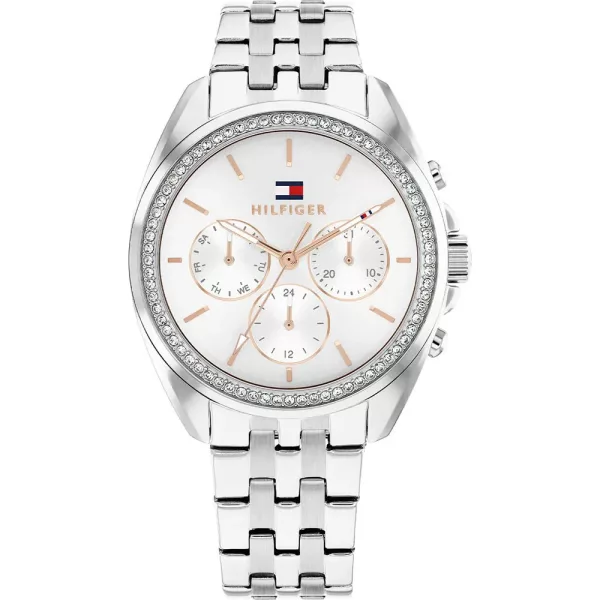 Tommy Hilfiger Mellie women's watch TH1782802, silver dial, silver stainless steel strap