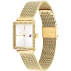 Tommy Hilfiger Tea women's watch TH1782829, silver dial, gold stainless steel strap