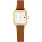 Tommy Hilfiger Mia Mini women's watch TH1782859, silver dial, brown leather strap