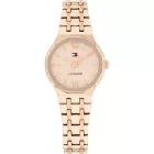 Tommy Hilfiger Mackenzie women's watch TH1782887, rose gold dial, rose gold stainless steel strap