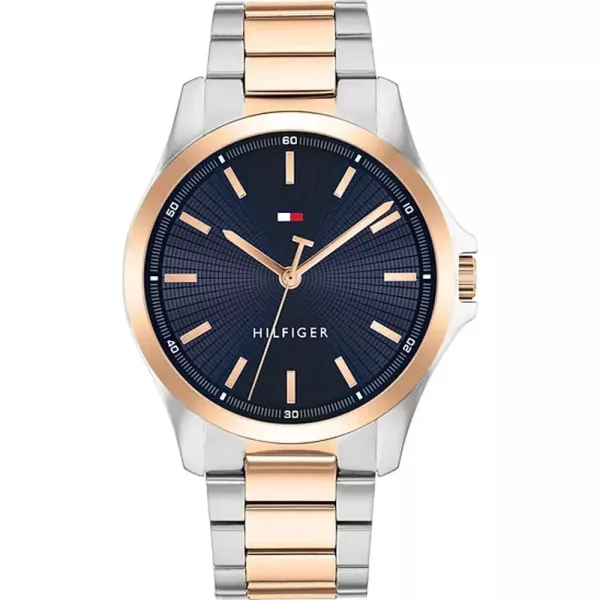 Tommy Hilfiger Bruce men's watch TH1792193, blue dial, silver stainless steel strap