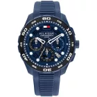 Tommy Hilfiger Regatta men's watch TH1792232, blue dial, blue silicone strap