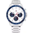 Tommy Hilfiger Clark men's watch TH1792238, white dial, silver stainless steel strap