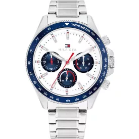 Tommy Hilfiger Clark men's watch TH1792238, white dial, silver stainless steel strap