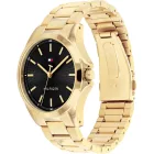 Tommy Hilfiger Bruce men's watch TH1792241, black dial, gold stainless steel strap