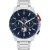Tommy Hilfiger Bank men's watch TH1792261, blue dial, silver stainless steel strap