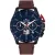 Tommy Hilfiger Bank men's watch TH1792268, blue dial, brown leather strap