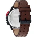Tommy Hilfiger Bank men's watch TH1792268, blue dial, brown leather strap