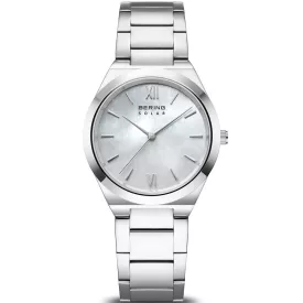 Bering Solar women's watch 19932-700, silver stainless steel strap